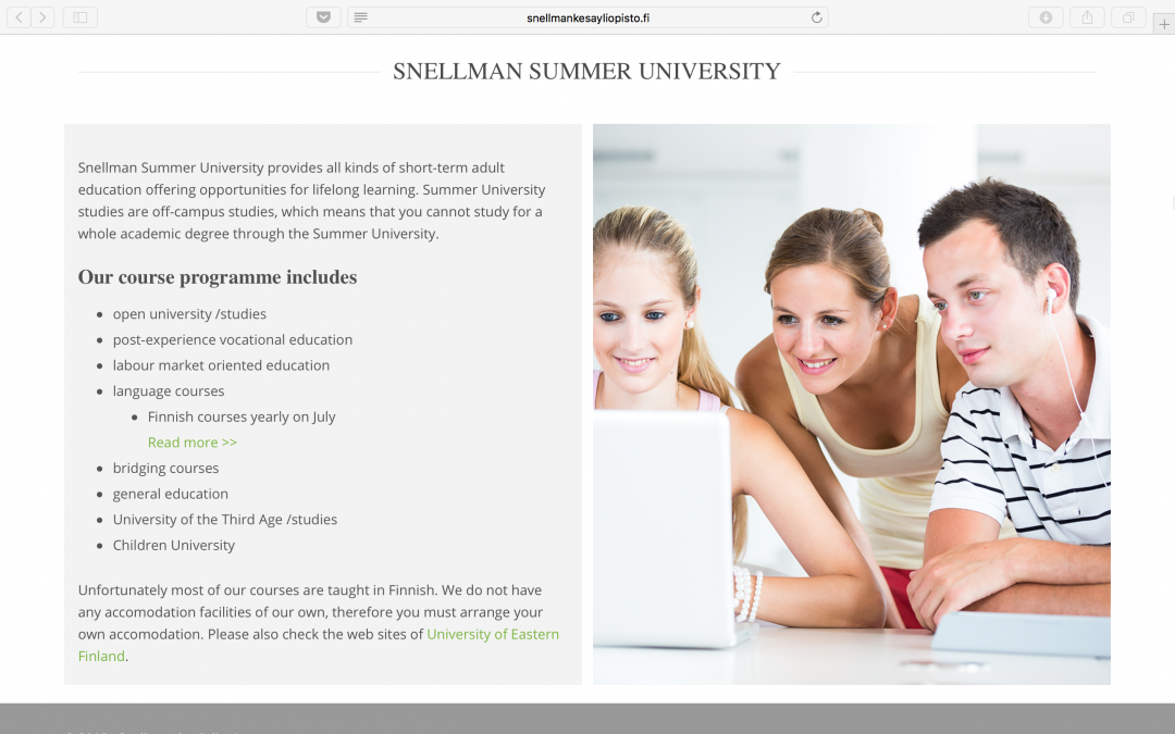 Snellman Summer University and Mobie Academy have initiated collaboration